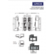 Петля врезная скрытой установки Apecs 115*23-3D-Z-BLM (R11,5)