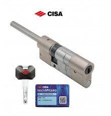 Цилиндровый механизм Cisa RS5 L85=55-30 0R3M7.92.0.1200.C5 под вертушку (дл. шток) , никель, 5 ключей
