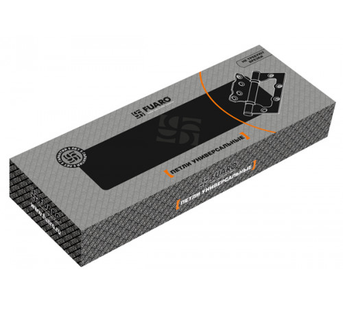 Петля универсальная без врезки IN4500W-BL CFB (500-2BB/BL 100x2,5) кофе глянец БЛИСТЕР