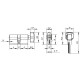 Цилиндровый механизм (Z402/80) Z4002Knob80(40+10+30) с вертушкой CP хром