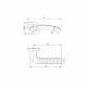 Ручка раздельная R.TL54.LOGICA (LOGICA TL) 140mm ABG-6 зеленая бронза