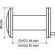 Глазок дверной, оптика стекло DV-PRO 1/60-35/BR/HD (DVG1/HD) AB бронза