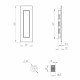 Ручка для раздвижных дверей SH.URB153.010 (SH010 URB) OB-13 античная бронза