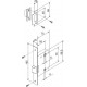 Защелка врезная METF72-50 (F72-50) GR графит