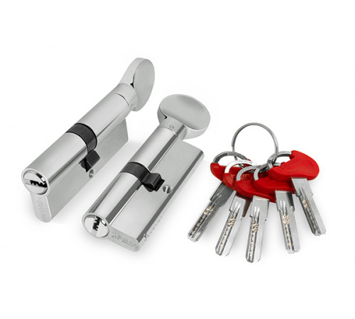 Цилиндровый механизм (D-PRO502/90) D-PRO5002Knob90(40+10+40) CP хром 5Key