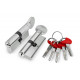 Цилиндровый механизм (D-PRO502/80) D-PRO5002Knob80(35+10+35) CP хром 5Key