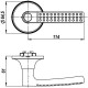 Ручка защелка DK626 AC-PS (6026 AC-P) (без фик.) медь