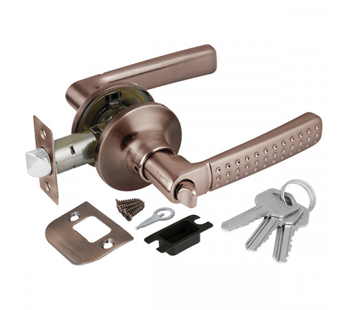 Ручка защелка DK626 AC-ET (6026 AC-E) (кл./фик.) медь