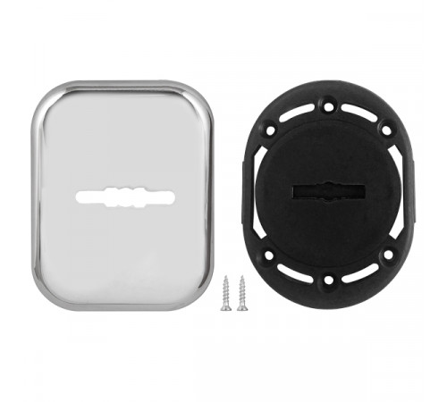Накладка на сувальдный замок ESC.S.XL/K.486 CP (SC 486-S SQ XL) со шторкой хром (1шт.)
