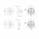 Ручка поворотная BK6.R.TL54 (BK6 TL) WH-19 белый