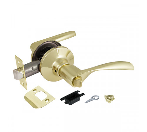 Ручка защелка DK610 PB-BK (6010 PB-B) (фик.) золото