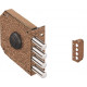 Замок накладной сувальдный Базальт 1.05.51.КМА (медный антик), 5 кл. /20425/