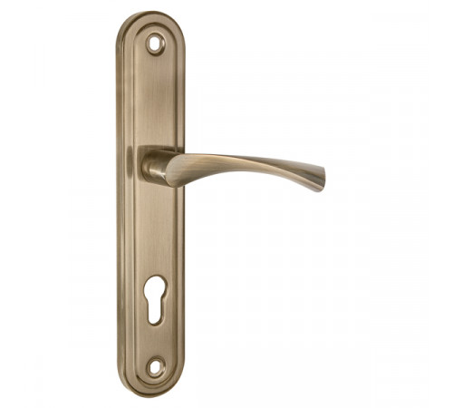 Ручка на планке HANDLE90.CRONA.04-85 (P90 8504 CRONA) AB бронза