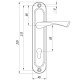 Ручка на планке HANDLE90.CRONA.18-85 (P90 8518 CRONA) СP хром