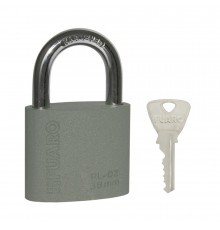 Замок навесной PL-PROTEC-0238 3key (PL-02-38) англ. /блистер