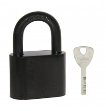 Замок навесной PL-WEATHER-1550 Black 4 fin key ( PL-15-50) диск. /блистер