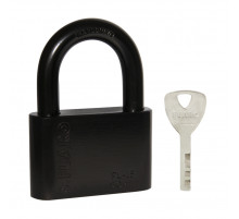 Замок навесной PL-WEATHER-1560 Black 4 fin key ( PL-15-60) диск. /блистер