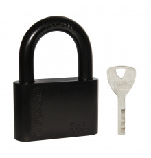 Замок навесной PL-WEATHER-1570 Black 4 fin key ( PL-15-70) диск. /блистер