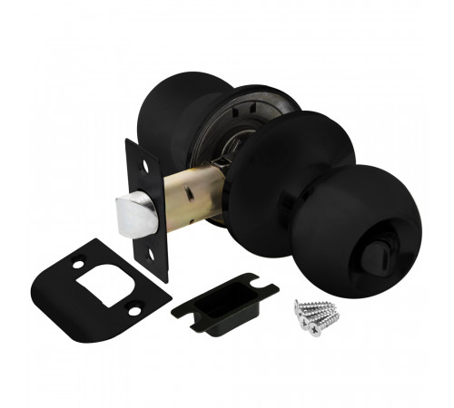 Ручка защелка DK672 BL-BK (6072 BL-B) (фик.) черный