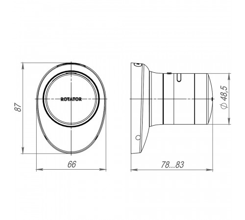Электронный замок ROTATOR EL.RT01.01 SG матовое золото