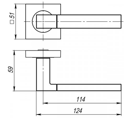 Ручка раздельная K.JK51.FUSION (FUSION JK) BL-24 черный