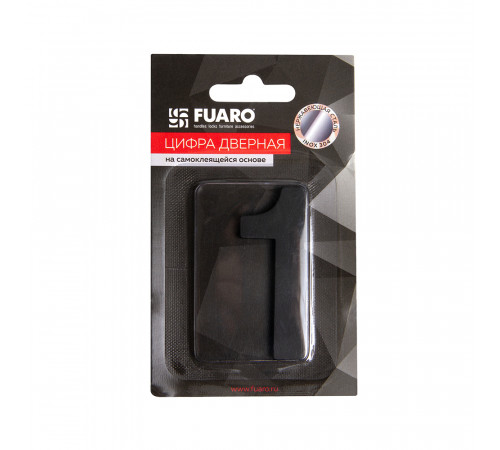 Цифра "1" самоклеящаяся SS304 (50х30) (FUARO) BL черный