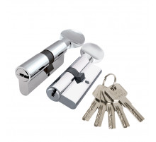 Цилиндровый механизм Z3002Knob110(45+10+55) с вертушкой CP хром
