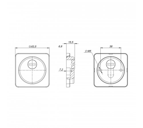 Накладка DEF.MSC/K-EXT.6212 BL-24 черный