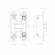 Петля скрытой установки U3D3000.VPG FSG флор. золото TECH