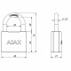 Набор замков навесных PD-0150 (3 locks+5 keys) blister