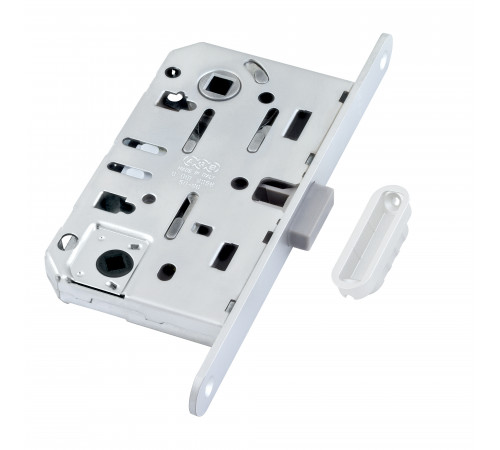 B06102.50.FM.640 Защелка врезная WC (белый) MEDIANA POLARIS с отв. планкой (скин)