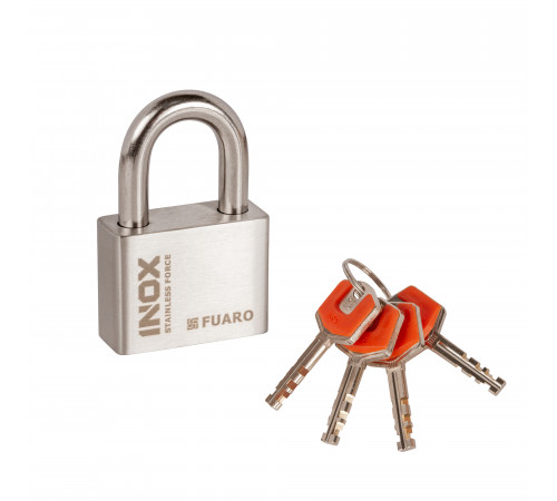 Замок навесной PL-INOX FORCE IF-50 4 key (дисковый ключ)