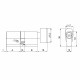 Цилиндровый механизм (200 ZM/100) 2000ZM Knob 100 (45+10+45) BL-24 черный 5Key с вертушкой