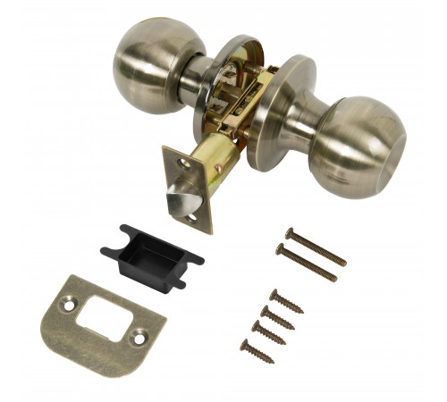 Ручка защелка DK672/BL AB-PS (без фик.) бронза