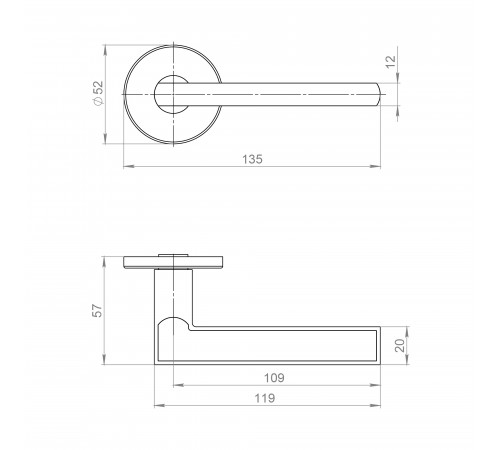 Ручка раздельная R.JSR51.APOLO BL-24 черный