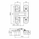 Петля скрытой установки UNION 2.0 BL черный