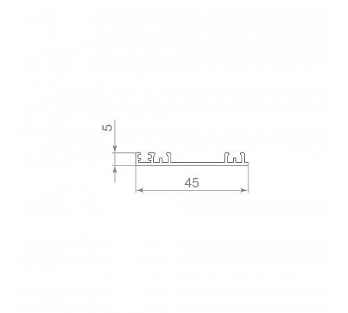 Карниз вертикальный SLD.Scope 5/45/3200 rail BL (3,2 м)