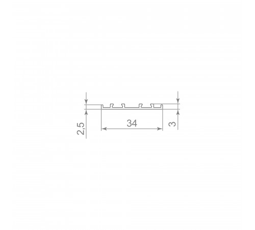 Декоративная соединительная крышка SLD.Scope 34/3/3200 cover BL (3,2 м)