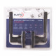 Ручка защелка DK710/BL BL-BK (фик.) черный