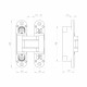 Петля скрытой установки U3D5000.VPG AB бронза TECH