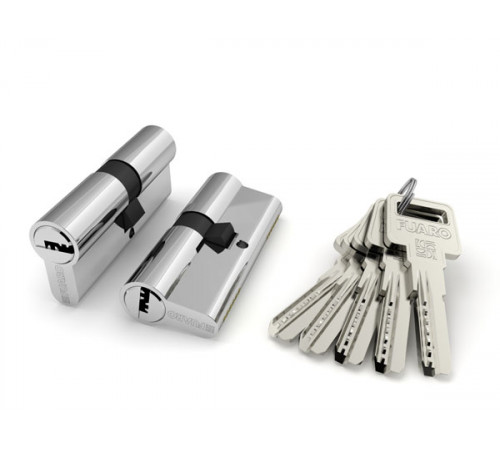 Цилиндровый механизм (R600/90) R6000Key90(50+10+30)-BL CP хром /блистер 5Key