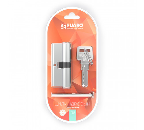 Цилиндровый механизм (R600/90) R6000Key90(50+10+30)-BL CP хром /блистер 5Key