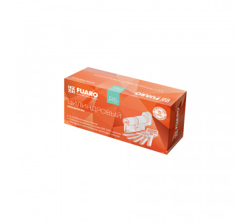 Цилиндровый механизм (R602/70) R6002Knob70(30+10+30) PB латунь 5Key с вертушкой