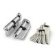 Цилиндровый механизм (R602/70) R6002Knob70(30+10+30) CP хром 5Key с вертушкой