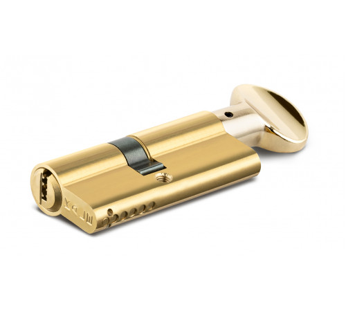 Цилиндровый механизм с вертушкой 164 SM/80 (35+10+35) mm латунь 5 кл.