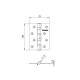 Петля универсальная IN4400U-BL CP (4BB/BL 100x75x2,5) хром БЛИСТЕР