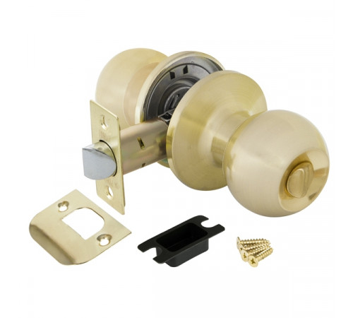 Ручка защелка DK672 SB-BK (6072 SB-B) (фик.) мат. золото