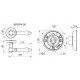 Ручка раздельная R.SM58.IMPERIA (IMPERIA SM) MAB-6 темная бронза