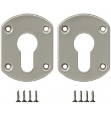 Накладка на цилиндр ESC.C+C/OV.set (ESC031) SN мат.никель (2шт.)
