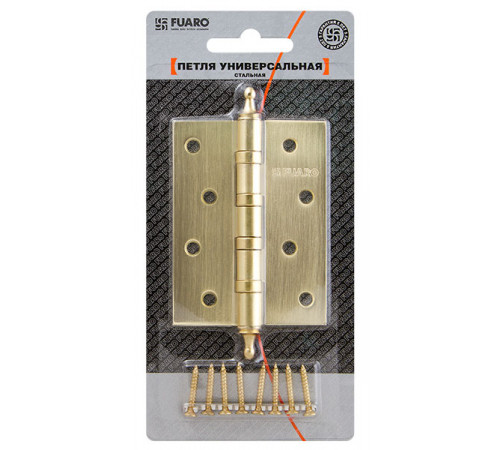 Петля универсальная IN4400UA-BL CP (4BB/A/BL 100x75x2,5) хром БЛИСТЕР